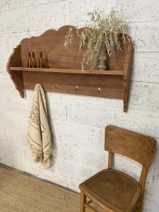 Patère/ étagère en bois brut - Étagères vintage vintage - photo_2