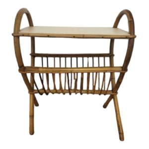 Porte revues rotin - Petits meubles de rangements vintage vintage - photo_2