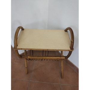 Porte revues rotin - Petits meubles de rangements vintage vintage - photo_4