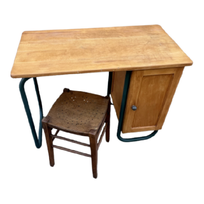 Bureau vintage d'internat Jacques Hitier - Bureaux vintage vintage - photo_2