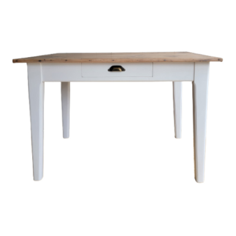 Table à manger rectangulaire en bois - 4/6 personnes - Seconde main tables et bureaux vintage - photo_2