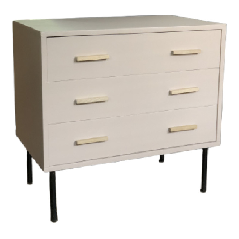 Commode moderniste rose - 3 tiroirs - Commodes et Chiffonniers vintage vintage - photo_2
