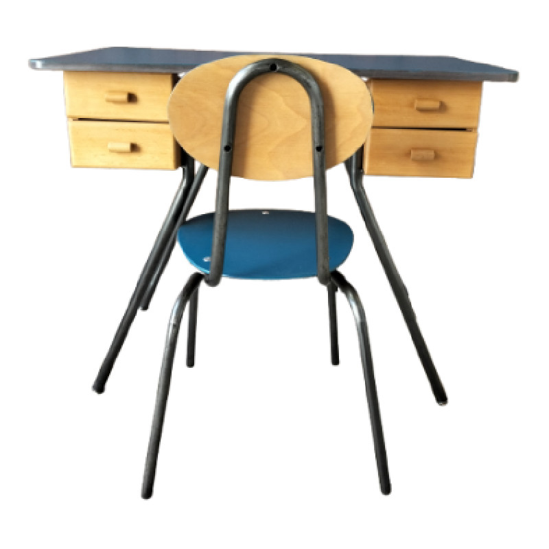 Ensemble bureau et chaise - Ensemble de bureau et chaises vintage vintage - photo_3