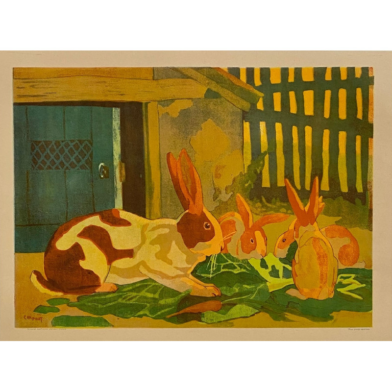 Lapins - Décoration murale et suspendue vintage vintage - photo_1
