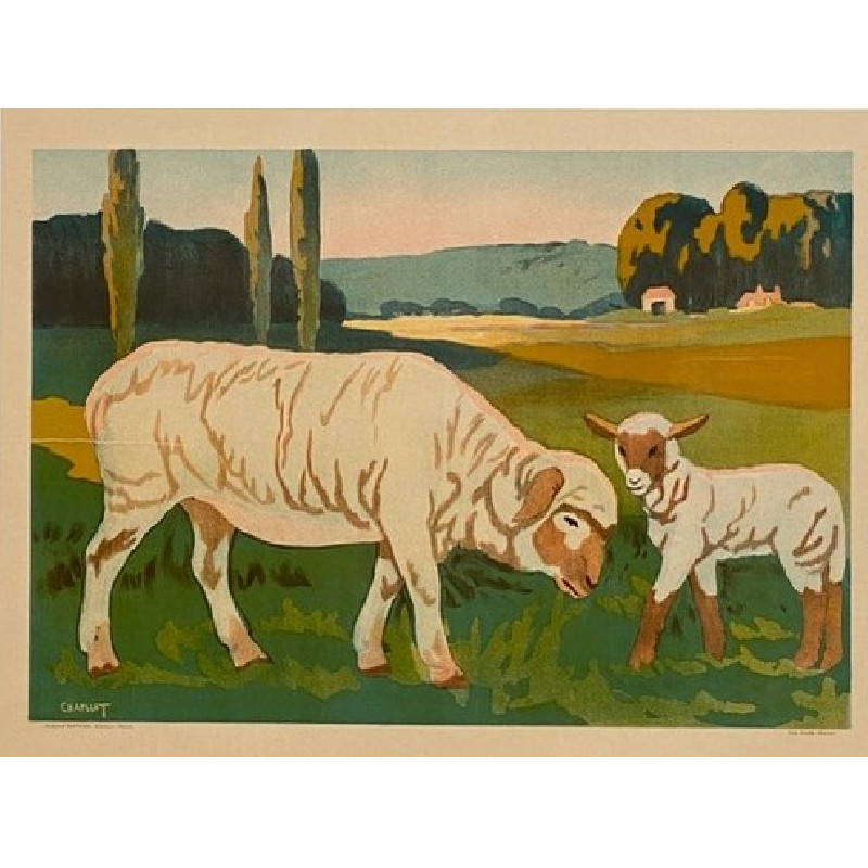 Moutons - Décoration murale et suspendue vintage vintage - photo_1
