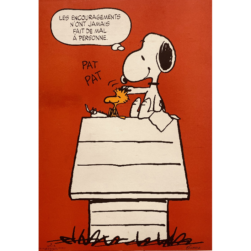 Snoopy, les encouragements... - Décoration murale et suspendue vintage vintage - photo_1