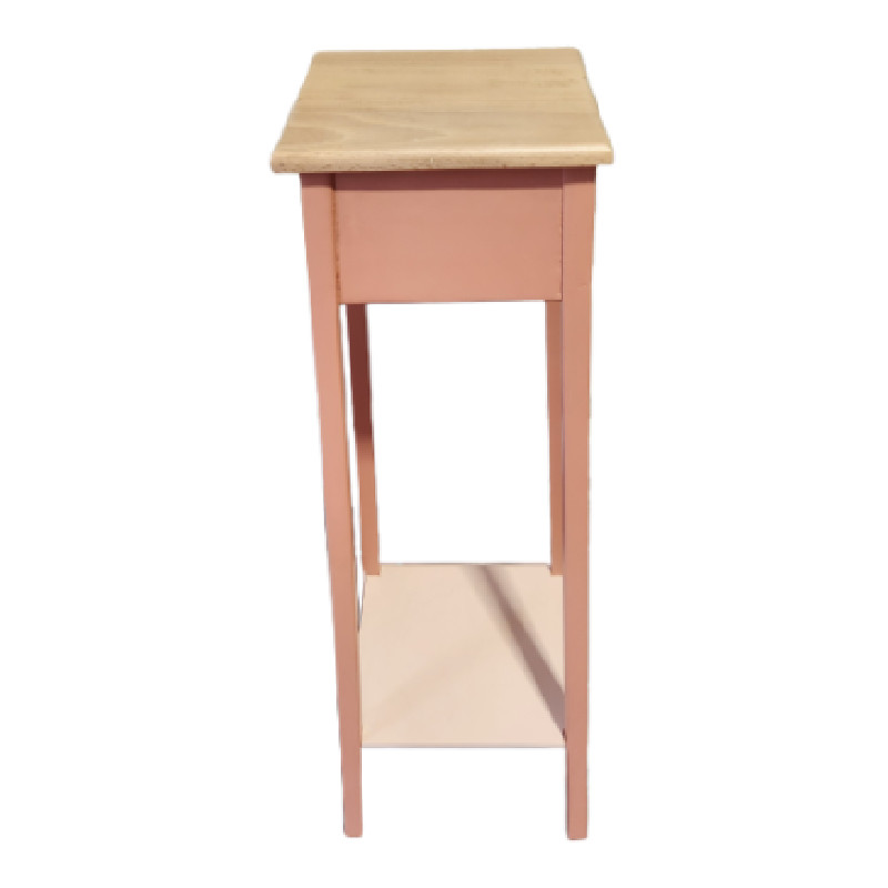 Sellette porte-plante bois terracotta deux niveaux - Table d’appoint et sellette vintage vintage - photo_2
